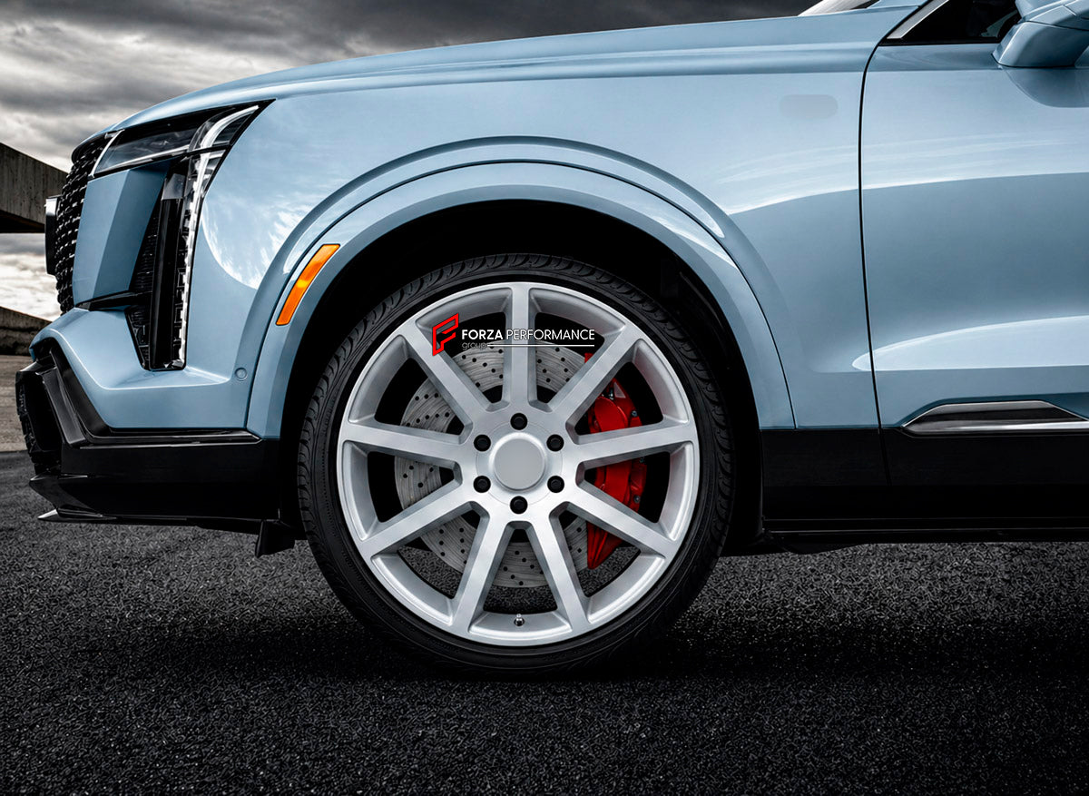 We manufacture premium quality forged wheels rims for Cadillac Vistiq 2025+ in any design, size, color.

WHEEL SIZE:

Front: 22 x 10 ET 40
Rear: 22 x 10 ET 40
PCD: 6 x 139.7
CB: 78.1
Finish: Gloss Silver with Machined Face
Material: 6061-T6 Forged Aluminum
THIS WHEEL DESIGN CAN BE CUSTOM-MADE FOR YOUR CAR IN ANY SIZE AND COLOR OPTIONS
Available in monoblock, 2-piece, 3-piece, duoblock, beadlock
3D wheel renderings are provided according to the exact dimensions and specifications requested by the client, ens
