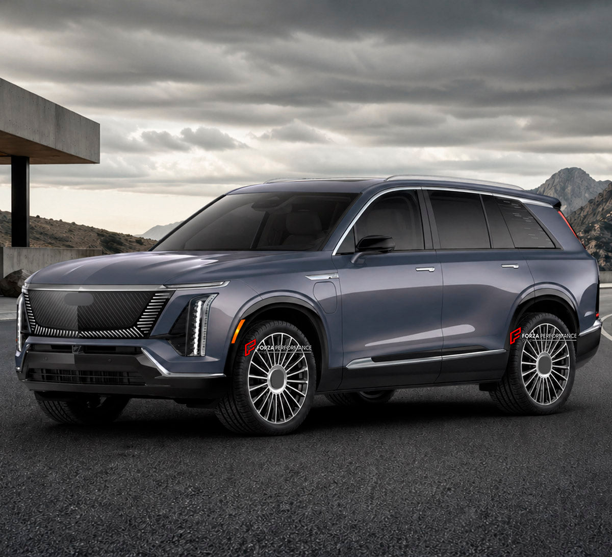 We manufacture premium quality forged wheels rims for Cadillac Vistiq 2025+ in any design, size, color.

WHEEL SIZE:

Front: 22 x 10 ET 40
Rear: 22 x 10 ET 40
PCD: 6 x 139.7
CB: 78.1
Finish: Chrome
Material: 6061-T6 Forged Aluminum
THIS WHEEL DESIGN CAN BE CUSTOM-MADE FOR YOUR CAR IN ANY SIZE AND COLOR OPTIONS
Available in monoblock, 2-piece, 3-piece, duoblock, beadlock
3D wheel renderings are provided according to the exact dimensions and specifications requested by the client, ensuring proper fitment for 