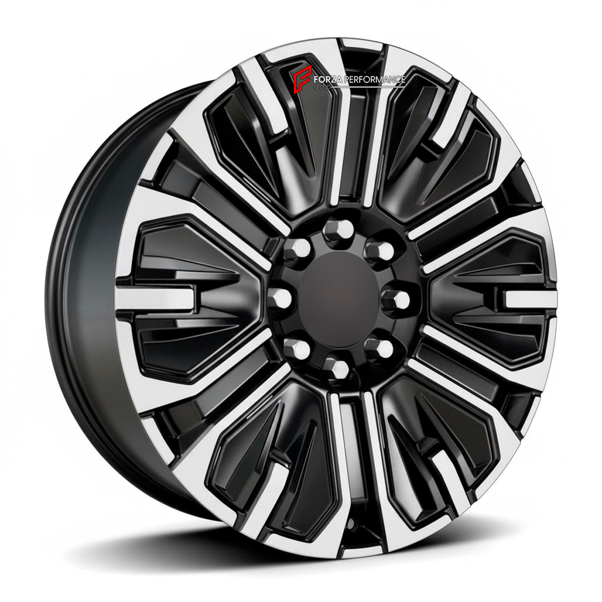 We manufacture premium quality forged wheels rims for GMC Sierra EV Denali 2023+ in any design, size, color.

WHEEL SIZE:

Front: 22 x 9 ET 35
Rear: 22 x 9 ET 35
PCD: 8 x 165.1
CB: 116.7
Finish: Silver Machined with Gloss Black
Material: 6061-T6 Forged Aluminum
THIS WHEEL DESIGN CAN BE CUSTOM-MADE FOR YOUR CAR IN ANY SIZE AND COLOR OPTIONS
Available in monoblock, 2-piece, 3-piece, duoblock, beadlock
3D wheel renderings are provided according to the exact dimensions and specifications requested by the client