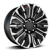 We manufacture premium quality forged wheels rims for GMC Sierra EV Denali 2023+ in any design, size, color.

WHEEL SIZE:

Front: 22 x 9 ET 35
Rear: 22 x 9 ET 35
PCD: 8 x 165.1
CB: 116.7
Finish: Silver Machined with Gloss Black
Material: 6061-T6 Forged Aluminum
THIS WHEEL DESIGN CAN BE CUSTOM-MADE FOR YOUR CAR IN ANY SIZE AND COLOR OPTIONS
Available in monoblock, 2-piece, 3-piece, duoblock, beadlock
3D wheel renderings are provided according to the exact dimensions and specifications requested by the client