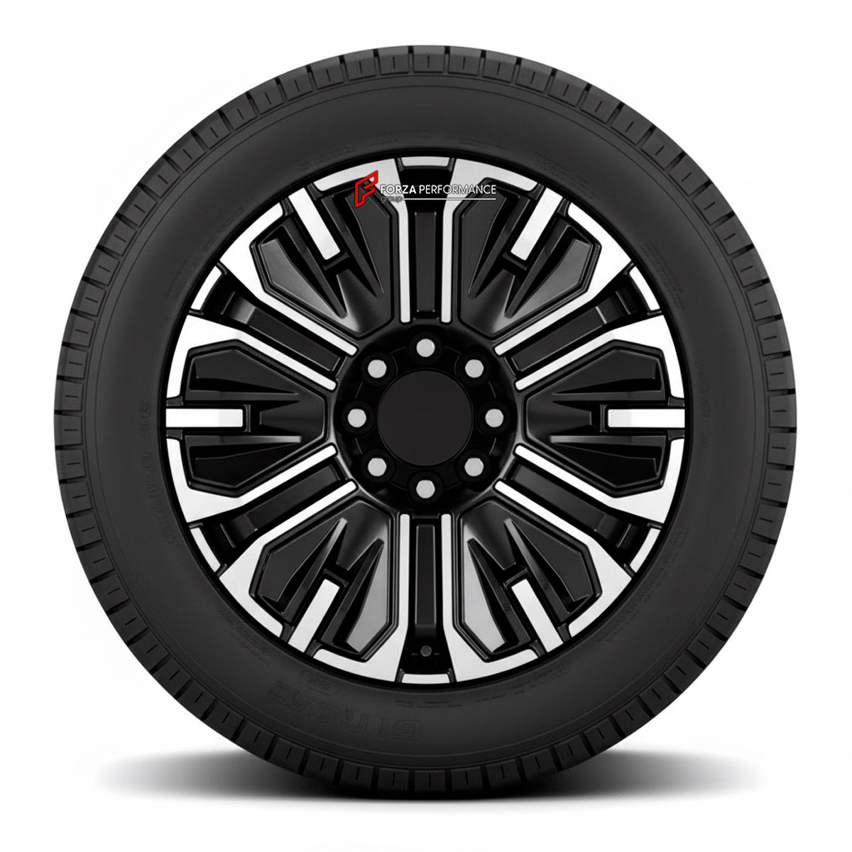 We manufacture premium quality forged wheels rims for GMC Sierra EV Denali 2023+ in any design, size, color.

WHEEL SIZE:

Front: 22 x 9 ET 35
Rear: 22 x 9 ET 35
PCD: 8 x 165.1
CB: 116.7
Finish: Silver Machined with Gloss Black
Material: 6061-T6 Forged Aluminum
THIS WHEEL DESIGN CAN BE CUSTOM-MADE FOR YOUR CAR IN ANY SIZE AND COLOR OPTIONS
Available in monoblock, 2-piece, 3-piece, duoblock, beadlock
3D wheel renderings are provided according to the exact dimensions and specifications requested by the client