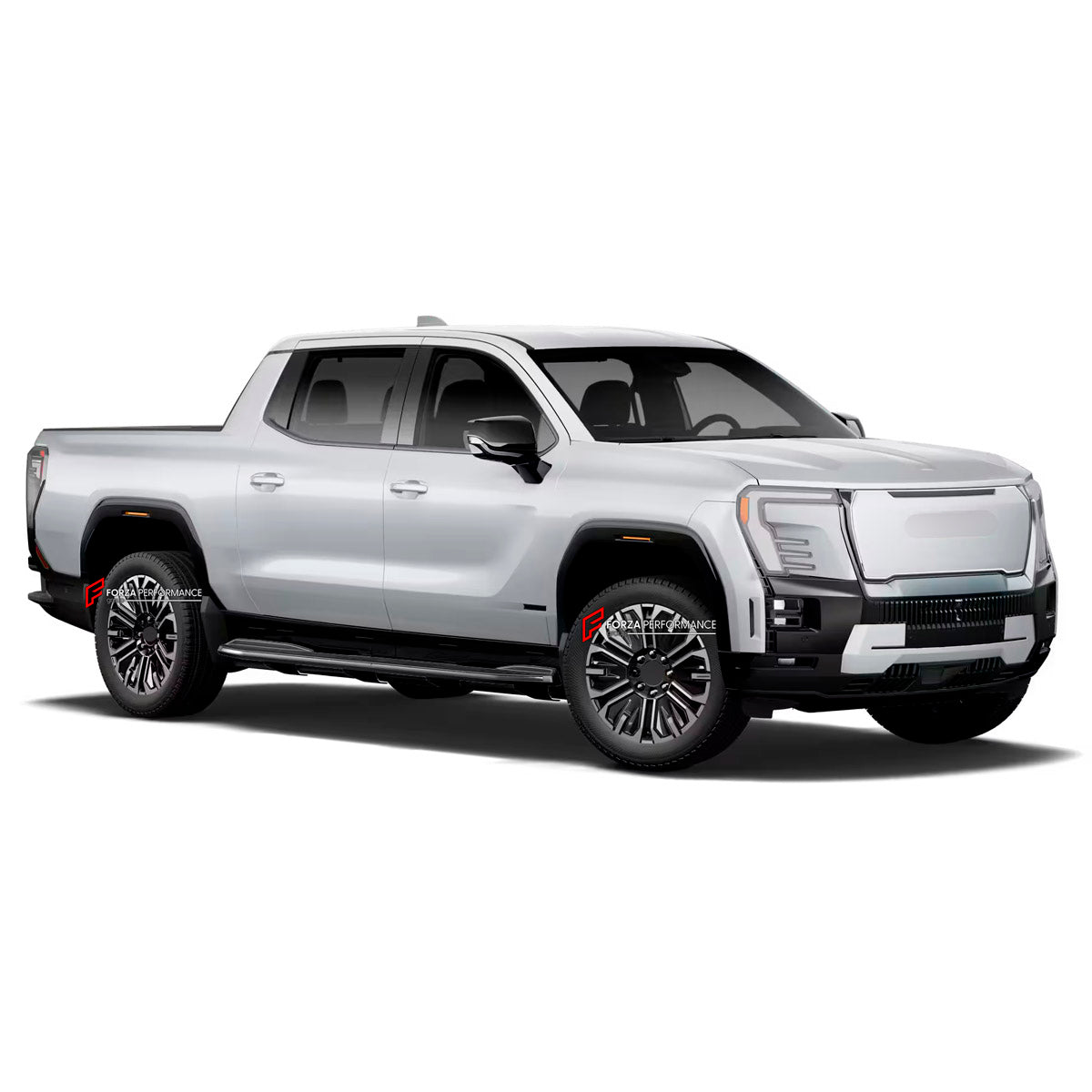 We manufacture premium quality forged wheels rims for GMC Sierra EV Denali 2023+ in any design, size, color.

WHEEL SIZE:

Front: 22 x 9 ET 35
Rear: 22 x 9 ET 35
PCD: 8 x 165.1
CB: 116.7
Finish: Silver Machined with Gloss Black
Material: 6061-T6 Forged Aluminum
THIS WHEEL DESIGN CAN BE CUSTOM-MADE FOR YOUR CAR IN ANY SIZE AND COLOR OPTIONS
Available in monoblock, 2-piece, 3-piece, duoblock, beadlock
3D wheel renderings are provided according to the exact dimensions and specifications requested by the client