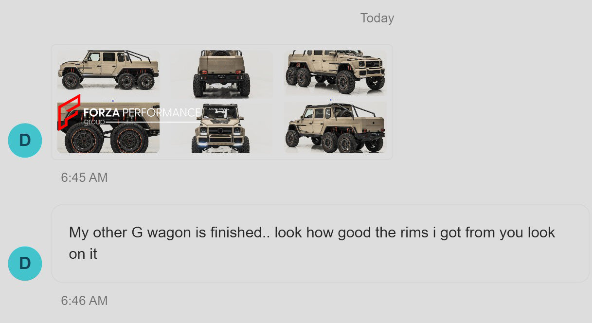 22 INCH FORGED WHEELS RIMS for MERCEDES-BENZ G-CLASS 6x6 AMG custom fit ...