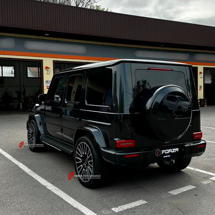 22 INCH FORGED WHEELS RIMS for MERCEDES BENZ G CLASS W464 G63 AMG 2023 custom fit OEM 10 double spokes black A4654011000