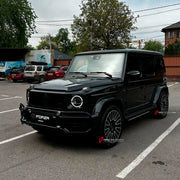 22 INCH FORGED WHEELS RIMS for MERCEDES BENZ G CLASS W464 G63 AMG 2023 custom fit OEM 10 double spokes black A4654011000
