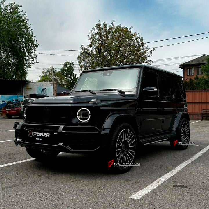 22 INCH FORGED WHEELS RIMS for MERCEDES BENZ G CLASS W464 G63 AMG 2023 custom fit OEM 10 double spokes black A4654011000