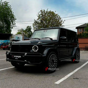 22 INCH FORGED WHEELS RIMS for MERCEDES BENZ G CLASS W464 G63 AMG 2023 custom fit OEM 10 double spokes black A4654011000