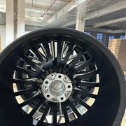 22 INCH FORGED WHEELS RIMS for MERCEDES BENZ G CLASS W464 G63 AMG 2023 custom fit OEM 10 double spokes black A4654011000