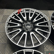 22 INCH FORGED WHEELS RIMS for MERCEDES BENZ G CLASS W464 G63 AMG 2023 custom fit OEM 10 double spokes black A4654011000