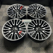 22 INCH FORGED WHEELS RIMS for MERCEDES BENZ G CLASS W464 G63 AMG 2023 custom fit OEM 10 double spokes black A4654011000