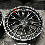 22 INCH FORGED WHEELS RIMS for MERCEDES BENZ GLC43 2020 custom fit OEM Mercedes-Benz AMG EQS 53 style design wheels