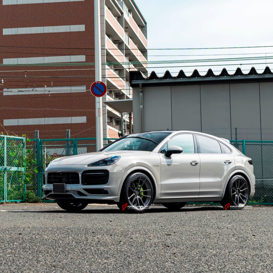 We manufacture premium quality forged wheels for PORSCHE CAYENNE COUPE E HYBRID 2023+&nbsp;in any design, size, color.

THIS WHEEL DESIGN CAN BE CUSTOM-MADE FOR YOUR CAR IN ANY SIZE AND COLOR OPTIONS
Available in monoblock, 2-piece, 3-piece, duoblock, beadlock
3D wheel renderings are provided according to the exact dimensions and specifications requested by the client, ensuring proper fitment for their car prior to production

OPTIONS:&nbsp;

Brushed, polished, chrome, dual-color, milled face&nbsp;&nbsp;
Fl