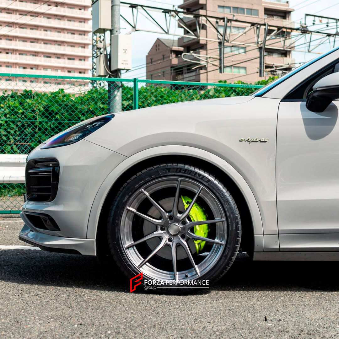 We manufacture premium quality forged wheels for PORSCHE CAYENNE COUPE E HYBRID 2023+&nbsp;in any design, size, color.

THIS WHEEL DESIGN CAN BE CUSTOM-MADE FOR YOUR CAR IN ANY SIZE AND COLOR OPTIONS
Available in monoblock, 2-piece, 3-piece, duoblock, beadlock
3D wheel renderings are provided according to the exact dimensions and specifications requested by the client, ensuring proper fitment for their car prior to production

OPTIONS:&nbsp;

Brushed, polished, chrome, dual-color, milled face&nbsp;&nbsp;
Fl