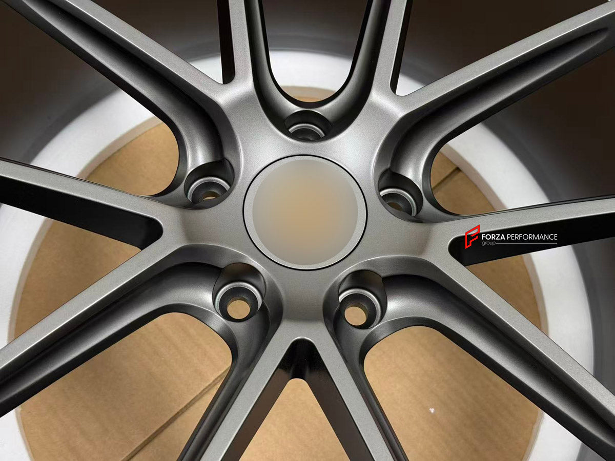 We manufacture premium quality forged wheels rims for Porsche CAYENNE GTS 2025 in any design, size, color.

WHEEL SIZE:

Front: 22 x 10 ET 48
Rear: 22 x 11.5 ET 52
PCD: 5 x 130
CB: 71.6
Finish: Satin Gunmetal
Material: 6061-T6 Forged Aluminum
THIS WHEEL DESIGN CAN BE CUSTOM-MADE FOR YOUR CAR IN ANY SIZE AND COLOR OPTIONS
Available in monoblock, 2-piece, 3-piece, duoblock, beadlock
3D wheel renderings are provided according to the exact dimensions and specifications requested by the client, ensuring proper f