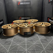 We manufactured premium quality forged wheels rims for our client's Porsche Cayenne GTS 2026+ with the following specifications:

WHEEL SIZE:

Front: 22 x 10 ET 48
Rear: 22 x 11.5 ET 61
PCD: 5 x 130
CB: 71.6
Weight: Front: 14.00 kg (30.86 lbs) Rear: 14.25 kg (31.41 lbs)
Finish: Satin Gold
Material: 6061-T6 Forged Aluminum
THIS WHEEL DESIGN CAN BE CUSTOM-MADE FOR YOUR CAR IN ANY SIZE AND COLOR OPTIONS
Available in monoblock, 2-piece, 3-piece, duoblock, beadlock
3D wheel renderings are provided according to t