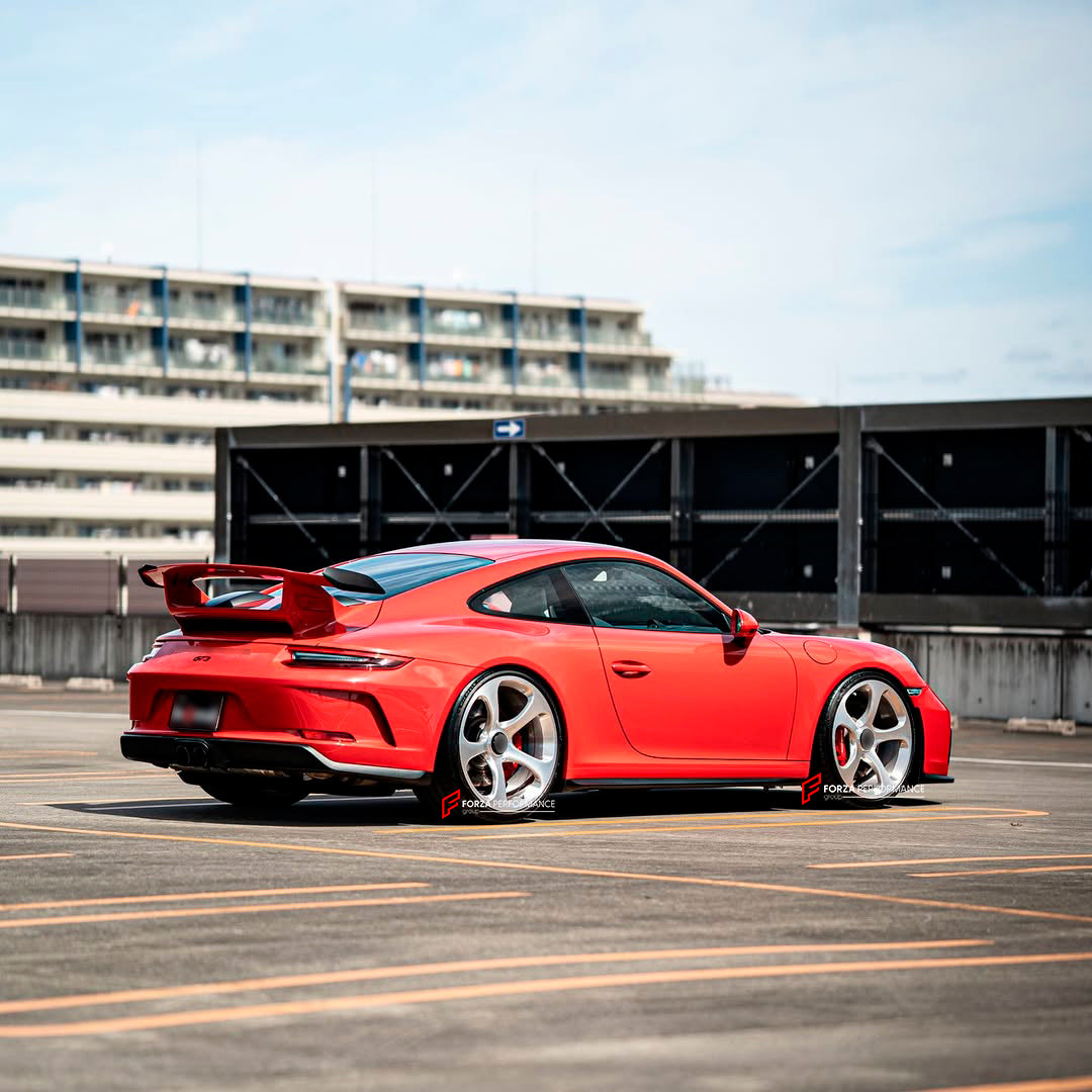 We manufacture premium quality forged wheels for PORSHE 991.2 GT3 2015 - 2020 in any design, size, color.

THIS WHEEL DESIGN CAN BE CUSTOM-MADE FOR YOUR CAR IN ANY SIZE AND COLOR OPTIONS
Available in monoblock, 2-piece, 3-piece, duoblock, beadlock
3D wheel renderings are provided according to the exact dimensions and specifications requested by the client, ensuring proper fitment for their car prior to production

OPTIONS: 

Brushed, polished, chrome, dual-color, milled face 
Floating s