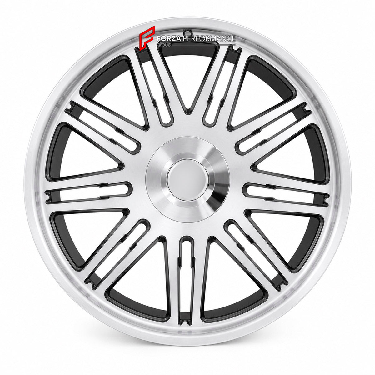 22 INCH FORGED WHEELS RIMS for ROLLS ROYCE CULLINAN GHOST PHANTOM 2017+ FORZA PERFORMANCE Mansory Style

We manufacture premium quality forged wheels rims for Rolls Royce Cullinan Ghost Phantom 2017+ in any design, size, color.

WHEEL SIZE:

Front: 22 x 8.5 ET 35
Rear: 22 x 9.5 ET 35
PCD: 5 x 112
CB: 66.6
Finish: Polished
Material: 6061-T6 Forged Aluminum
THIS WHEEL DESIGN CAN BE CUSTOM-MADE FOR YOUR CAR IN ANY SIZE AND COLOR OPTIONS
Available in monoblock, 2-piece, 3-piece, duoblock, beadlock
3D wheel rend