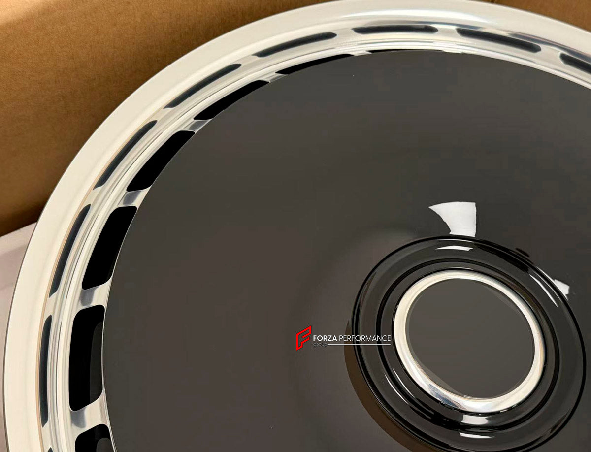 We manufacture premium quality forged wheels rims for Rolls Royce PHANTOM DROPHEAD COUPE 2002 - 2016 in any design, size, color.

WHEEL SIZE:

Front: 22 x 8.5 ET 21
Rear: 22 x 9.5 ET 15
PCD: 5 x 120
CB: 72.56
Finish: Black Polished
Material: 6061-T6 Forged Aluminum


THIS WHEEL DESIGN CAN BE CUSTOM-MADE FOR YOUR CAR IN ANY SIZE AND COLOR OPTIONS
Available in monoblock, 2-piece, 3-piece, duoblock, beadlock
3D wheel renderings are provided according to the exact dimensions and specifications requested by the 