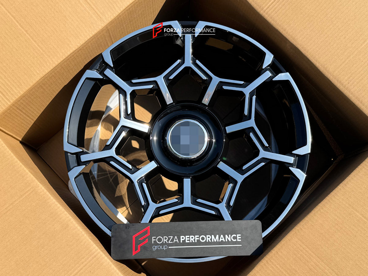 22 INCH FORGED WHEELS RIMS for ROLLS-ROYCE GHOST II 2022 custom fit OEM BLACK BADGE WHEELS