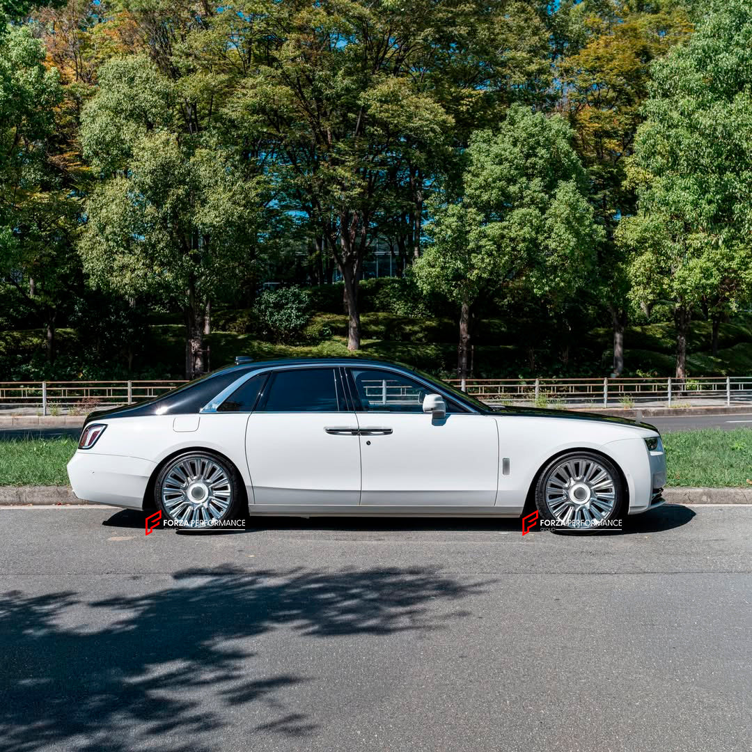 We manufacture premium quality forged wheels for&nbsp;ROLLS ROYCE GHOST SERIES II 2025 - 2026&nbsp;in any design, size, color.

THIS WHEEL DESIGN CAN BE CUSTOM-MADE FOR YOUR CAR IN ANY SIZE AND COLOR OPTIONS
Available in monoblock, 2-piece, 3-piece, duoblock, beadlock
3D wheel renderings are provided according to the exact dimensions and specifications requested by the client, ensuring proper fitment for their car prior to production

OPTIONS:&nbsp;

Brushed, polished, chrome, dual-color, milled face&nbsp;&