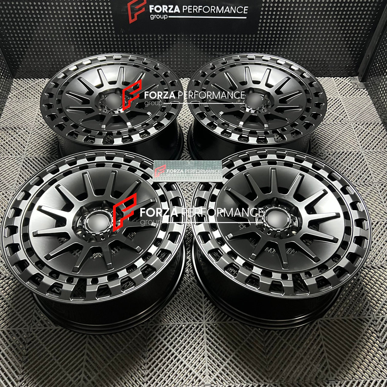 22 INCH FORGED WHEELS RIMS for TESLA CYBERTRUCK 2026 custom fit buy Forza Performance Black Rhino Barrage style design wheels