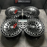 22 INCH FORGED WHEELS RIMS for TESLA CYBERTRUCK 2026 custom fit buy Forza Performance Black Rhino Barrage style design wheels