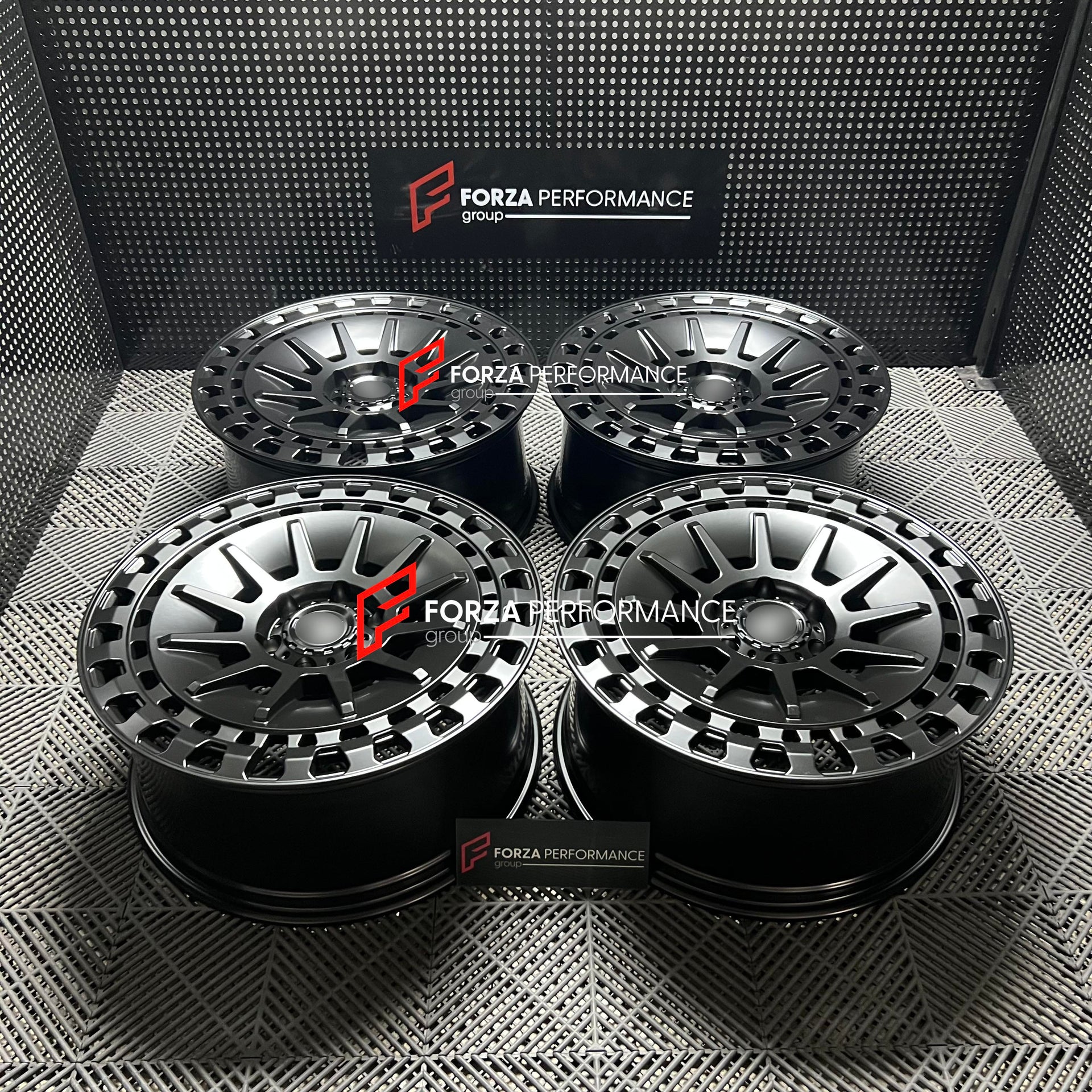 22 INCH FORGED WHEELS RIMS for TESLA CYBERTRUCK 2026 custom fit buy Forza Performance Black Rhino Barrage style design wheels