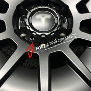 22 INCH FORGED WHEELS RIMS for TESLA CYBERTRUCK 2026 custom fit buy Forza Performance Black Rhino Barrage style design wheels