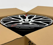 We manufacture premium quality forged wheels rims for Mercedes Benz G63 W464 2018+ in any design, size, color.

WHEEL SIZE:

Front: 23 x 11 ET 60
Rear: 23 x 11 ET 60
PCD: 5 x 130
CB: 84.1
Finish: Gloss Gunmetal and Machined Face
Material: 6061-T6 Forged Aluminum
THIS WHEEL DESIGN CAN BE CUSTOM-MADE FOR YOUR CAR IN ANY SIZE AND COLOR OPTIONS
Available in monoblock, 2-piece, 3-piece, duoblock, beadlock
3D wheel renderings are provided according to the exact dimensions and specifications requested by the clien