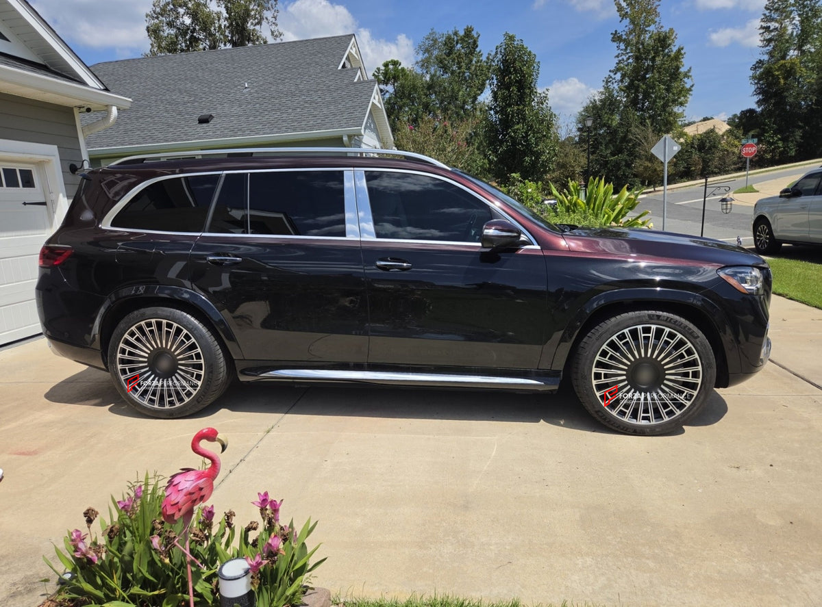 23 INCH FORGED WHEELS RIMS for MERCEDES BENZ MAYBACH GLS 600 X167 2026 Forza Performance custom fit buy Brixton Forged LX07 Monoblock style design wheels