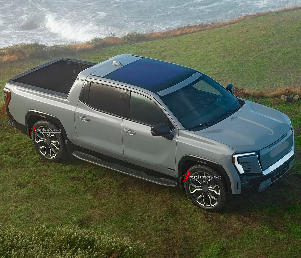 We manufacture premium quality forged wheels rims for GMC Sierra EV Denali 2023+ in any design, size, color.

WHEEL SIZE:

Front: 24 x 9 ET 35
Rear: 24 x 9 ET 35
PCD: 8 x 165.1
CB: 116.7
Finish: High Gloss Black
Material: 6061-T6 Forged Aluminum
THIS WHEEL DESIGN CAN BE CUSTOM-MADE FOR YOUR CAR IN ANY SIZE AND COLOR OPTIONS
Available in monoblock, 2-piece, 3-piece, duoblock, beadlock
3D wheel renderings are provided according to the exact dimensions and specifications requested by the client, ensuring prope