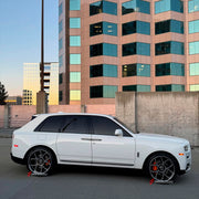We manufacture premium quality forged wheels for ROLLS ROYCE CULLINAN 2024+&nbsp;in any design, size, color.

THIS WHEEL DESIGN CAN BE CUSTOM-MADE FOR YOUR CAR IN ANY SIZE AND COLOR OPTIONS
Available in monoblock, 2-piece, 3-piece, duoblock, beadlock
3D wheel renderings are provided according to the exact dimensions and specifications requested by the client, ensuring proper fitment for their car prior to production

OPTIONS:&nbsp;

Brushed, polished, chrome, dual-color, milled face&nbsp;&nbsp;
Floating spi