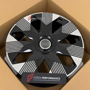 We manufacture premium quality forged wheels rims for Land Rover Range Rover L460 2023+ in any design, size, color.

WHEEL SIZE:

Front: 26 x 10 ET 32
Rear: 26 x 10 ET 32
PCD: 5 x 120
CB: 72.56
Finish: Gloss Black with Polish
Material: 6061-T6 Forged Aluminum
THIS WHEEL DESIGN CAN BE CUSTOM-MADE FOR YOUR CAR IN ANY SIZE AND COLOR OPTIONS
Available in monoblock, 2-piece, 3-piece, duoblock, beadlock
3D wheel renderings are provided according to the exact dimensions and specifications requested by the client, 
