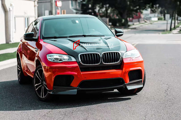 DRY CARBON FRONT HOOD for BMW X6 / X5 E71 / E70 Set includes:  Front Bumper