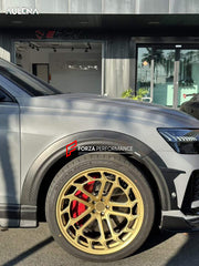 AUTHENTIC AULENA DRY CARBON WIDE BODY KIT for AUDI RSQ8 4M 2020+  Set includes:  Front Lip Front Air Vent Cover Hood/Bonnet Side Skirts Side Fenders Carbon Add-ons Trunk Wing Spoiler Rear Diffuser