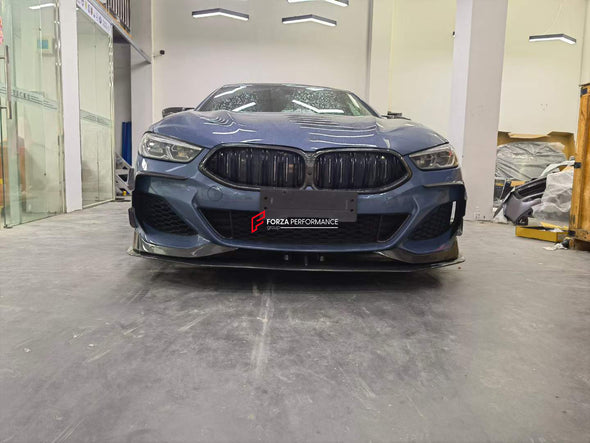 CARBON BODY KIT for BMW 8 SERIES G16 2019+  Set includes:  Front Grille Front Lip Front Canards Rear Spoiler Rear Diffuser Exhaust Tips Side Mirrors Covers