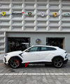 CARBON BODY KIT for LAMBORGHINI URUS 2018+  Set includes:  Front Lip Rear Diffuser Side Skirts Door Trims Side Fenders Side Mirror Covers Front Canards Rear Canards Roof Spoiler Rear Spoiler