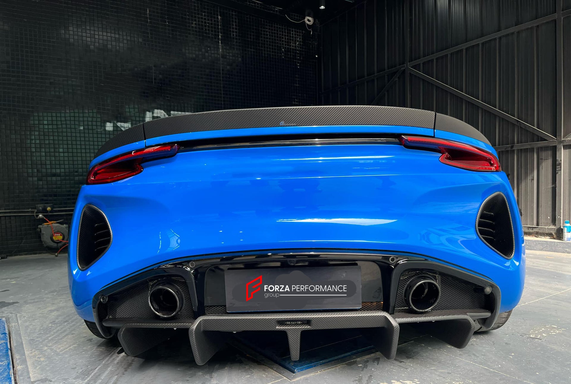 DRY CARBON BODY KIT for LOTUS EMIRA  Set includes:  Front Lip Side Skirts Rear Diffuser Rear Spoiler Front Air Vents Side Air Vents Rear Air Duct Side Mirrors