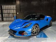 DRY CARBON BODY KIT for LOTUS EMIRA  Set includes:  Front Lip Side Skirts Rear Diffuser Rear Spoiler Front Air Vents Side Air Vents Rear Air Duct Side Mirrors