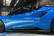 DRY CARBON BODY KIT for LOTUS EMIRA  Set includes:  Front Lip Side Skirts Rear Diffuser Rear Spoiler Front Air Vents Side Air Vents Rear Air Duct Side Mirrors