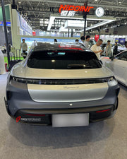 CONVERSION BODY KIT for PORSCHE TAYCAN J1.1 2020-2024 UPGRADE to PORSCHE TAYCAN J1.2 2025+ FACELIFT

Set includes:

Front Lip
Front Bumper

Rear Bumper
Rear Diffuser

Material: Plastic

Note: Professional installation is required