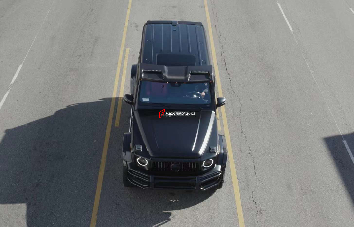 4X4 STYLE DRY CARBON REAR WING SPOILER WITH TAIL LIGHTS for MERCEDES-BENZ G-CLASS W463A 2019+  Set includes:  Rear Wing Spoiler with Tail Lights