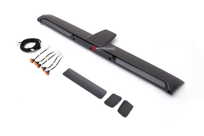 DRY CARBON REAR WING SPOILER WITH TAIL LIGHTS for MERCEDES-BENZ G-CLASS W463A 2019+ | 4X4 STYLE