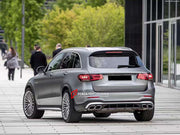 CONVERSION BODY KIT for MERCEDES-BENZ GLC X253 2015 - 2019 to GLC 63 AMG  Set includes:  Front Grille Front Bumper Side Fenders Rear Bumper Rear Diffuser Exhaust Tips