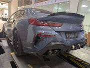 CARBON BODY KIT for BMW 8 SERIES G16 2019+  Set includes:  Front Grille Front Lip Front Canards Rear Spoiler Rear Diffuser Exhaust Tips Side Mirrors Covers