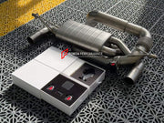 VALVED EXHAUST CATBACK MUFFLER for LOTUS EMIRA 3.5T  Set includes:  Center Pipes Mufflers with valves Exhaust tips