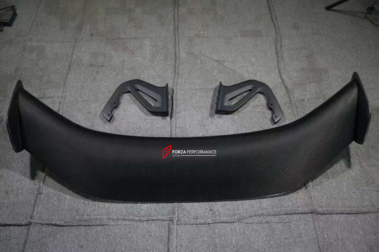 DRY CARBON REAR SPOILER for PORSCHE 718 CAYMAN GT4RS  Set includes:  Rear Spoiler