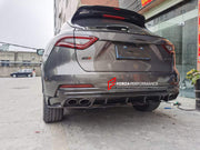 CARBON BODY KIT for MASERATI LEVANTE 2016+  Set includes:  Front Lip Side Skirts Roof Spoiler Rear Diffuser