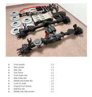 6x6 COMPLETE AXLE WITH PORTALS FOR MERCEDES BENZ G CLASS AMG W464 W465 G500 G400 G63 2019+

Set includes:

Front Portals
Middle Axle with Portals
Rear Portals
Rear Axle

Sub Frame
Front Brake Disc
Middle Axle Brake Disc
Rear Brake Disc
Front CV Shaft
Front Shocks
Stabilizer Bar


Clearance Increase: +150mm ( 6 inch )

Wheels PCD: 8 x 164.8


Material: Aluminium

Production time: 2 month

Color: Black, Gold, Silver, Grey, Red

Note: Professional installation is required

Why “Contact Us for Pricing”?

We don
