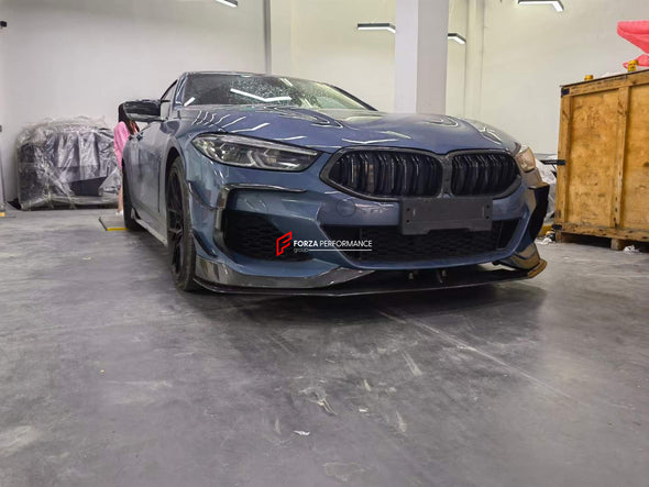 CARBON BODY KIT for BMW 8 SERIES G16 2019+  Set includes:  Front Grille Front Lip Front Canards Rear Spoiler Rear Diffuser Exhaust Tips Side Mirrors Covers
